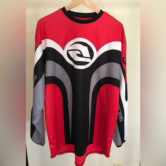 ANSWER RACING MX MOTO JERSEY MENS X-LARGE BLACK RED WHITE - Picture 10 of 11